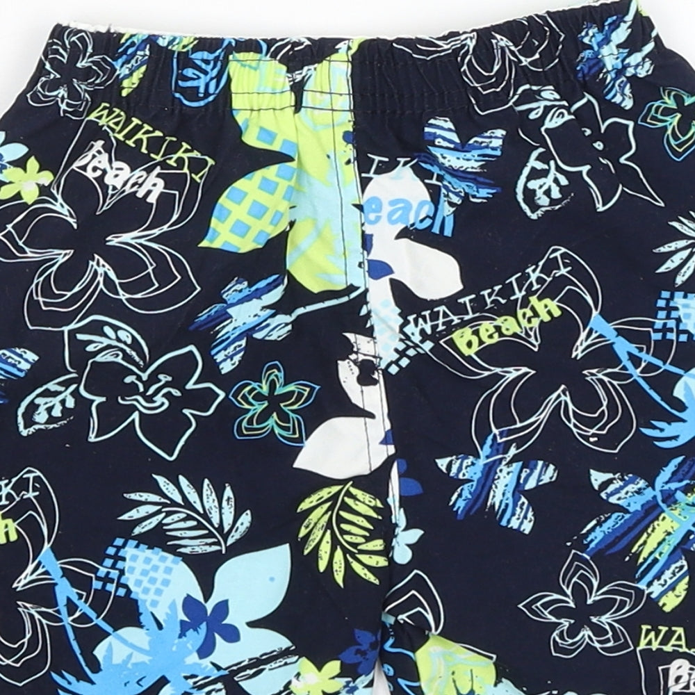 Early Days Baby Blue Floral Cropped Trousers Size 12-18 Months - Swim