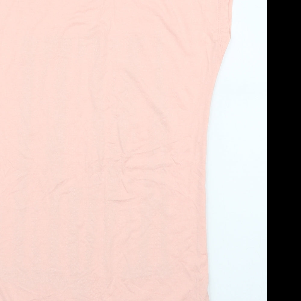 Elisa Immagine Womens Pink Rayon Basic Blouse Size S