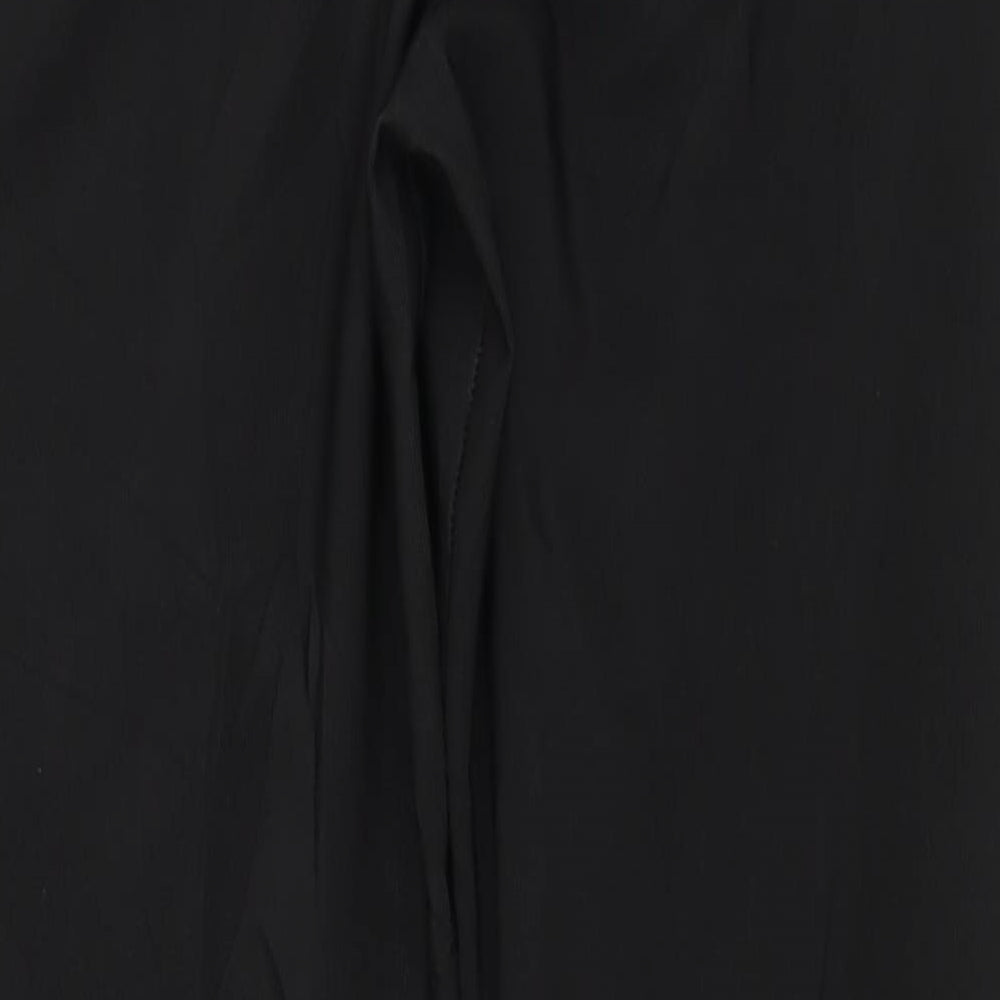 Preworn Womens Black Trousers Size L L29.5 in