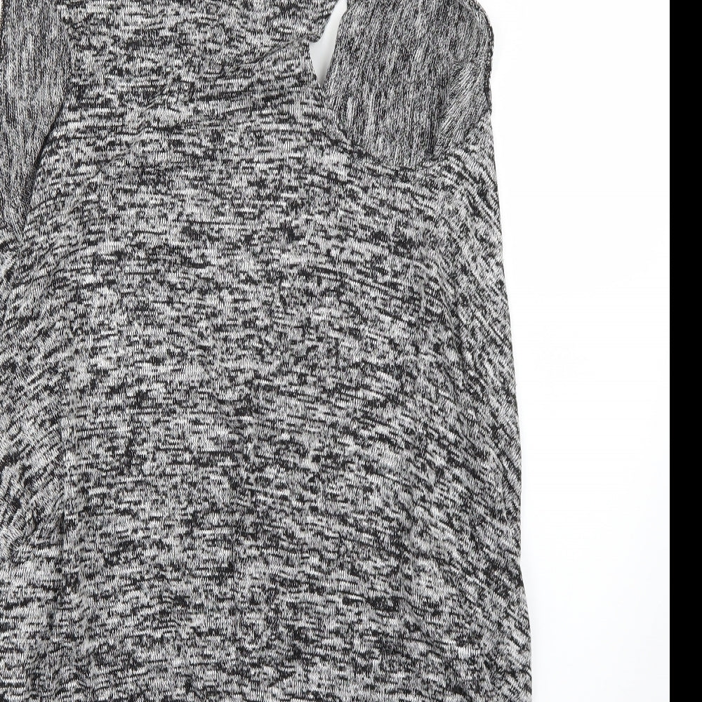stylewise Womens Grey Cape Jumper Size S