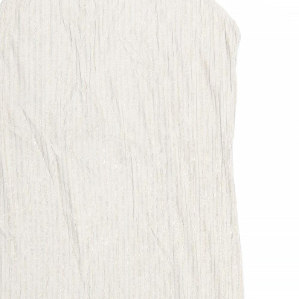 H&M Womens Beige Bodycon Size L