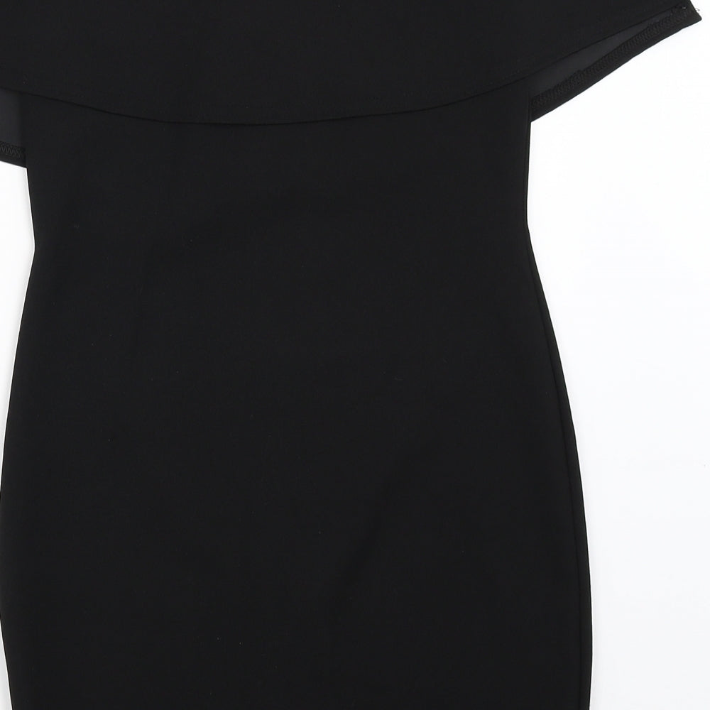 PRETTYLITTLETHING Womens Black Bodycon Size 10