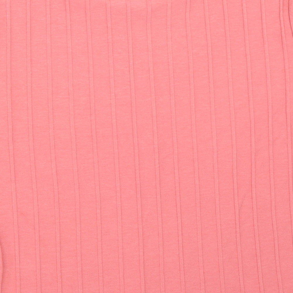 Red Herring Womens Pink Basic T-Shirt Size 14