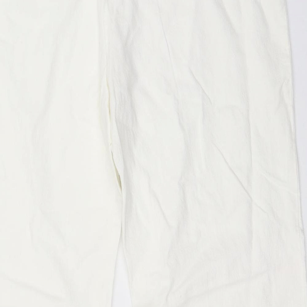 Preworn Womens White Trousers Size 34 in L26 in