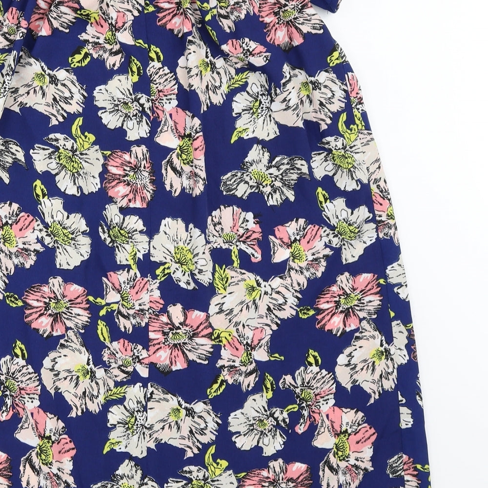 Atmosphere Womens Blue Floral Shift Size 10