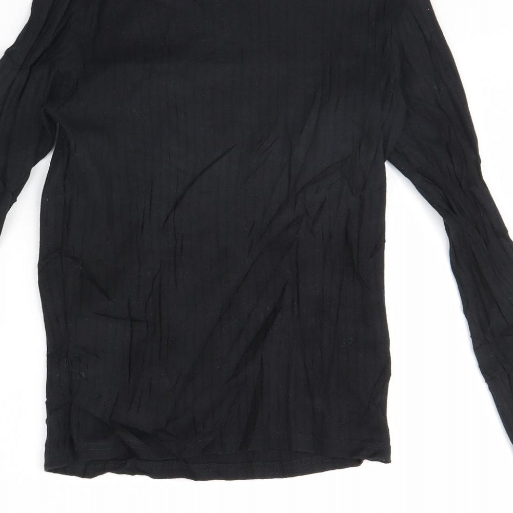 River Island Womens Black Basic Blouse Size 8