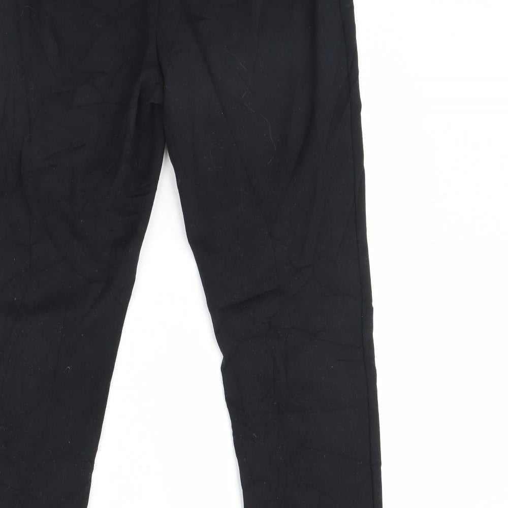 Marks & Spencer Womens Black Trousers Size 10 L28 in