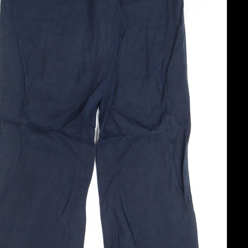 Annuci Womens Blue Trousers Size 36 in L30 in