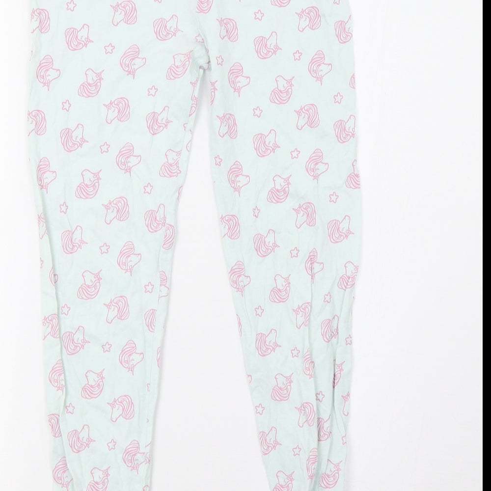 George Girls Blue Polka Dot Pyjama Set Size 10-11 Years