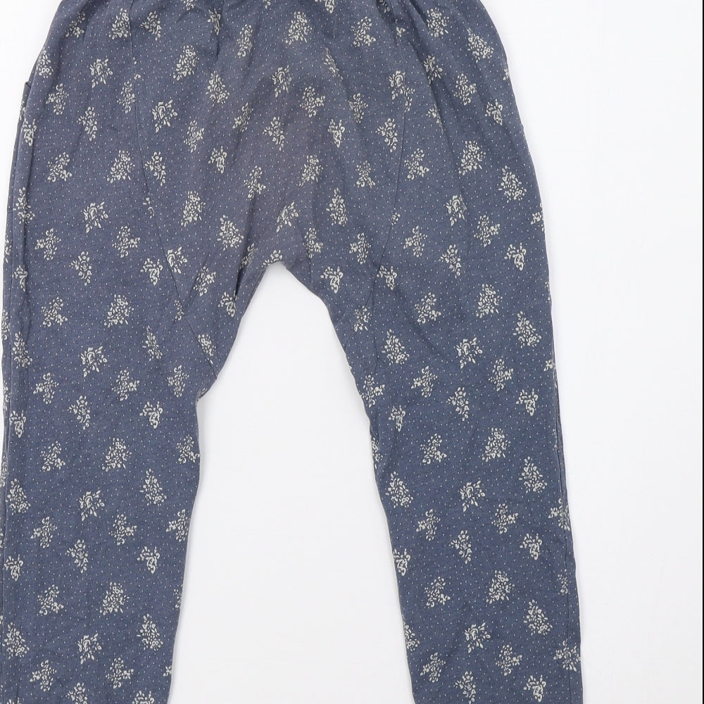 NEXT Girls Blue Polka Dot Pyjama Pants Size 7 Years