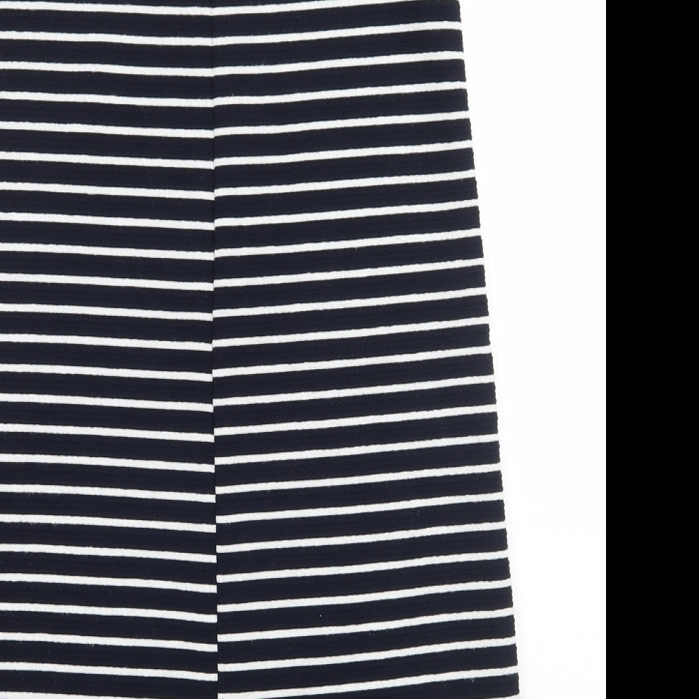 Young Dimension Girls Blue Striped A-Line Size 12 Years