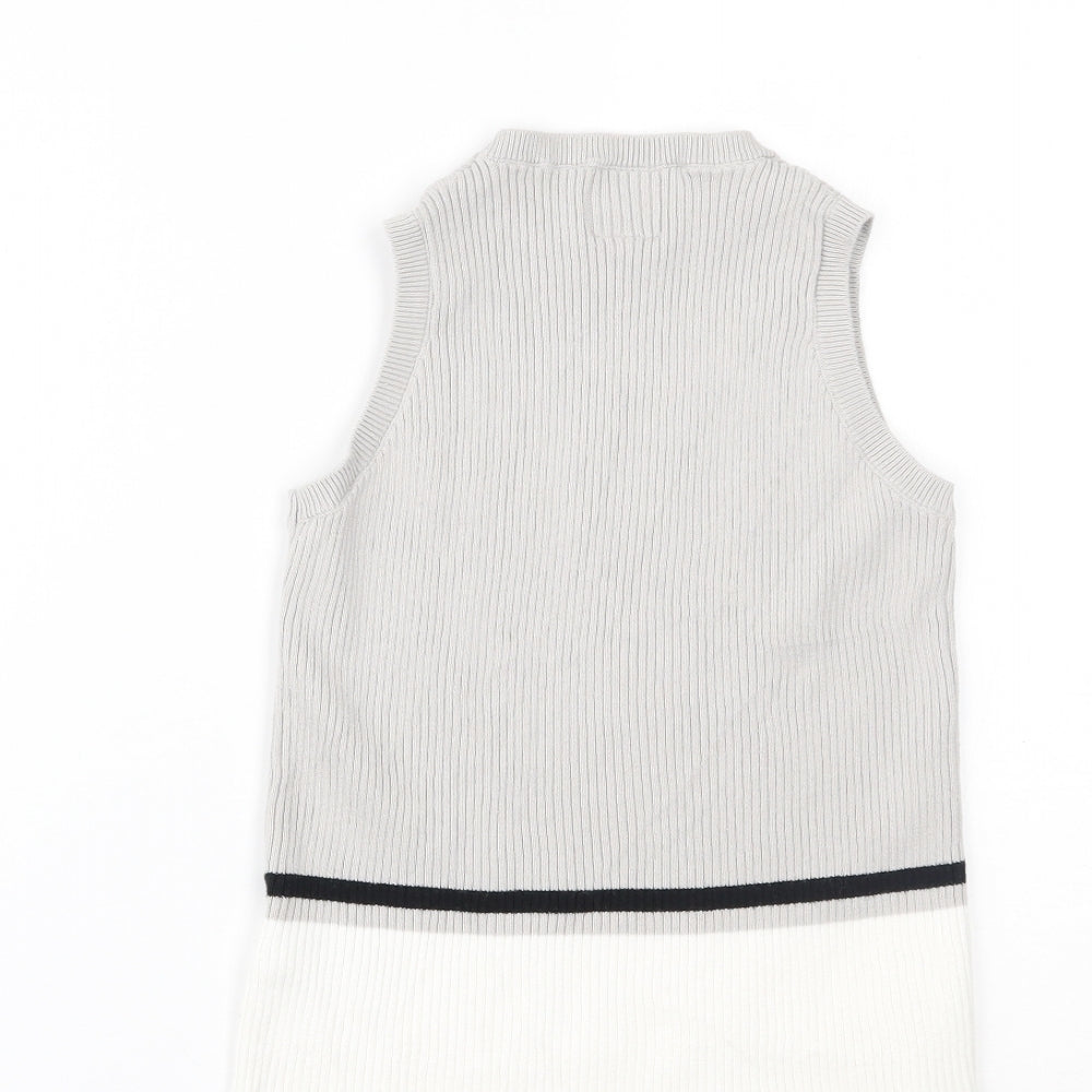 hadas Womens Grey Basic Tank Size 8