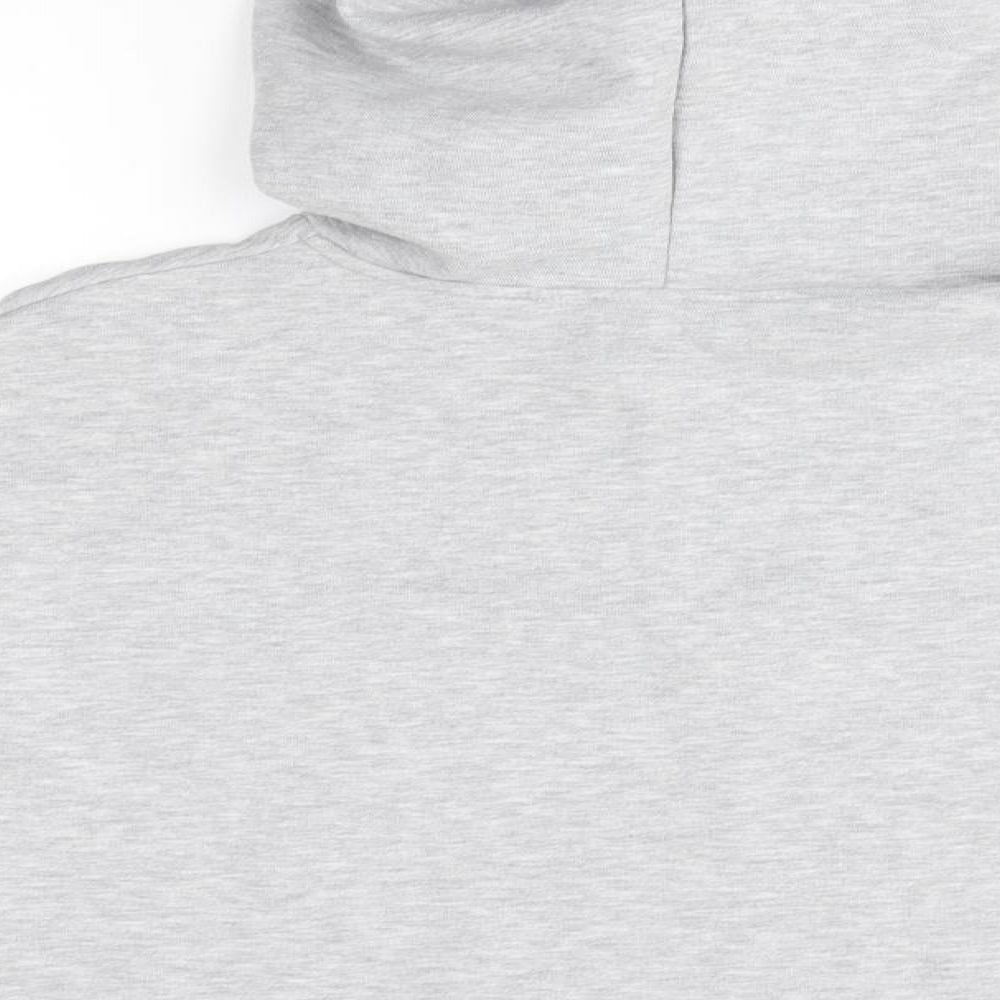 New Look Girls Grey Pullover Hoodie Size 12-13 Years - friends, cropped