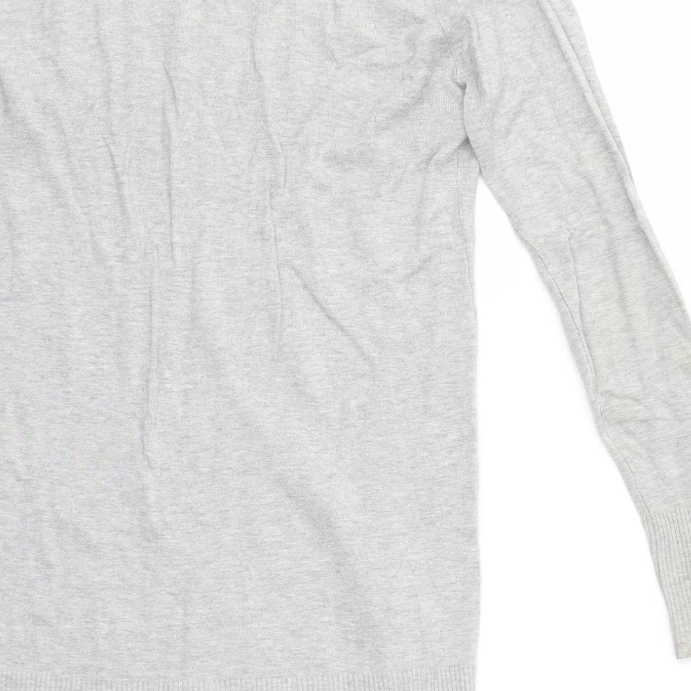New Look Womens Grey Pullover Jumper Size 12