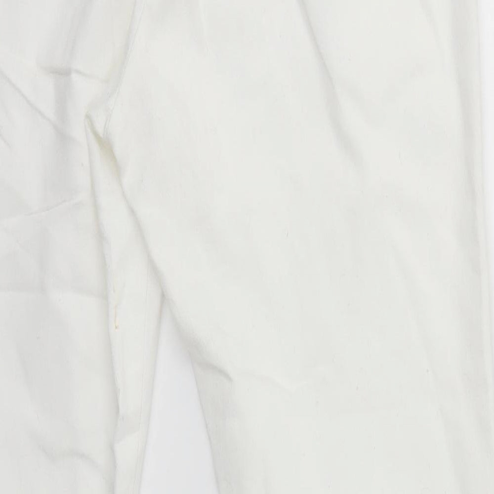 H&M Womens White Skinny Jeans Size 14 L28 in