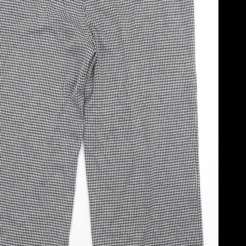 Marks & Spencer Womens Multicoloured Check Trousers Size 20 L27 in