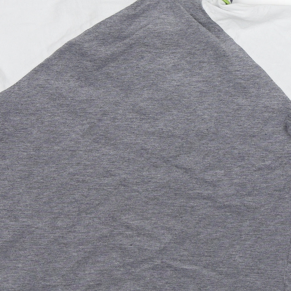 Matalan Boys Grey Striped Basic Polo Size 8 Years