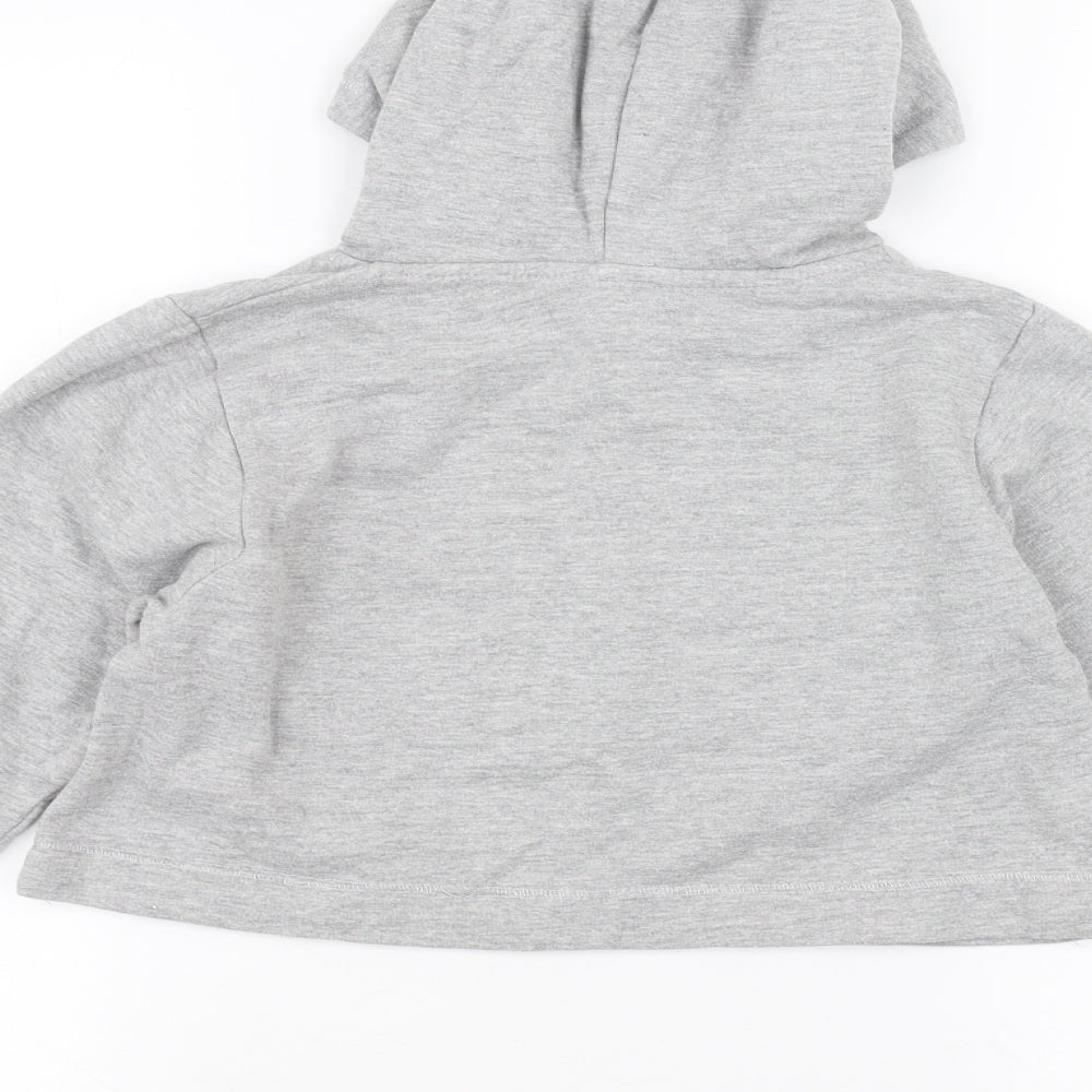 hullabaloo Girls Grey Pullover Hoodie Size 9-10 Years