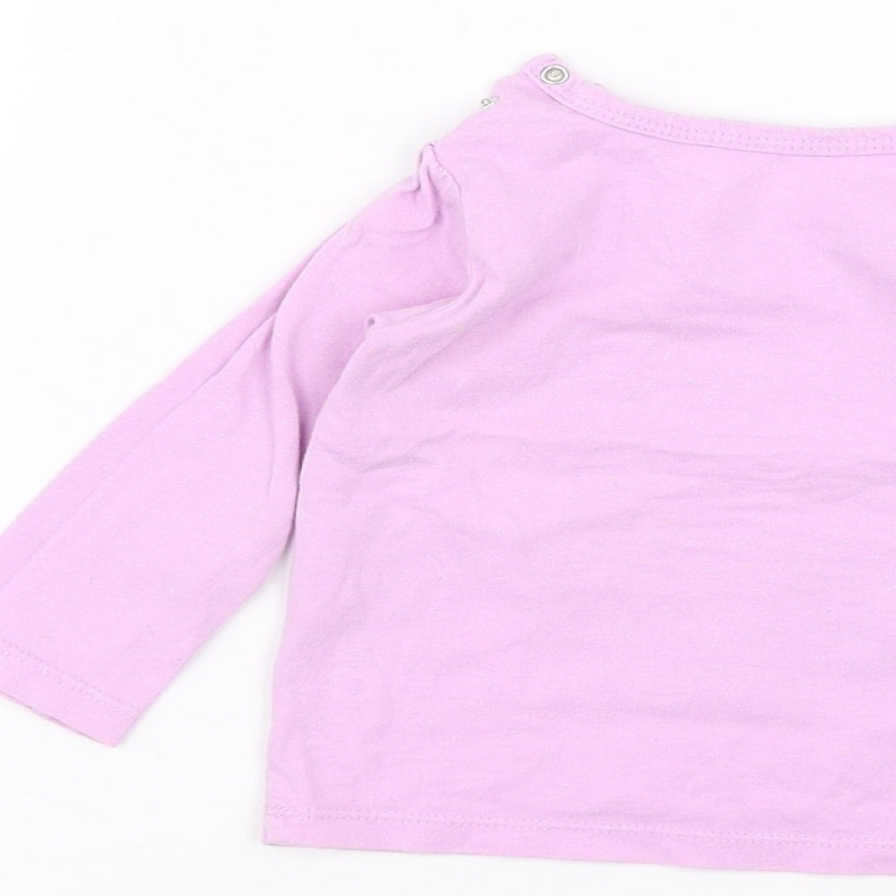 Preworn Baby Purple Basic T-Shirt Size 0-3 Months