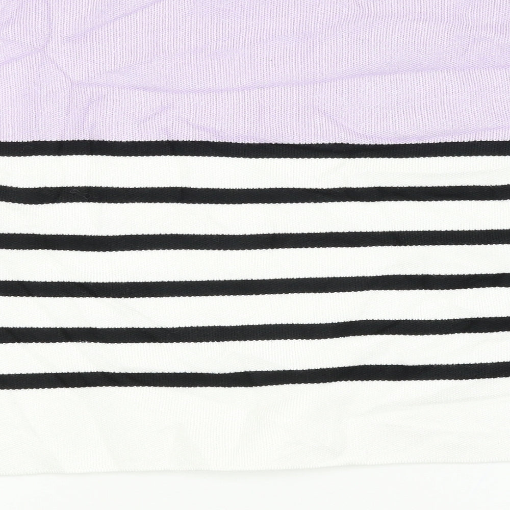 New Look Womens Purple Striped Pullover Jumper Size M