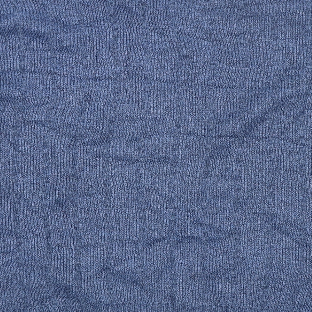 BHS Mens Blue Striped Pullover Jumper Size M