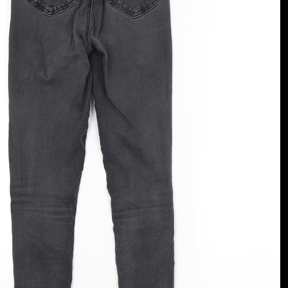 Topshop Womens Grey Skinny Jeans Size 30 in L30 in