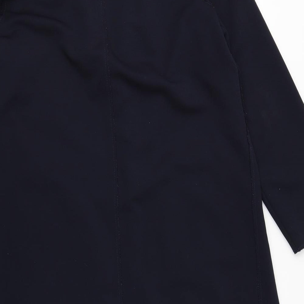 H&M Womens Blue Overcoat Blazer Size 8