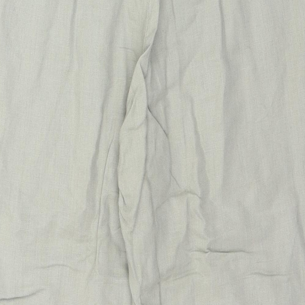 Affinites Womens Gold Capri Trousers Size 14 L24 in