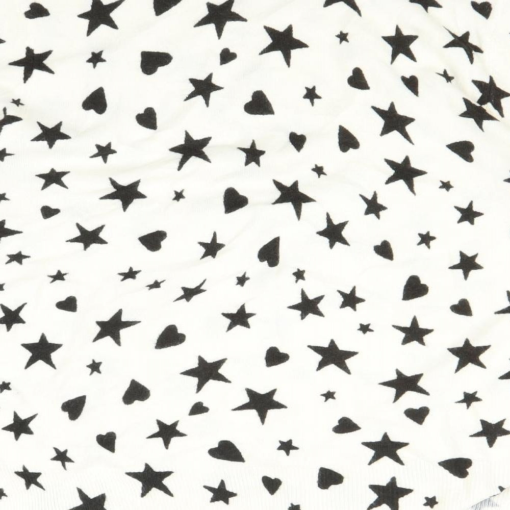 Marks & Spencer Womens Multicoloured Pullover Jumper Size 12 - star and heart print