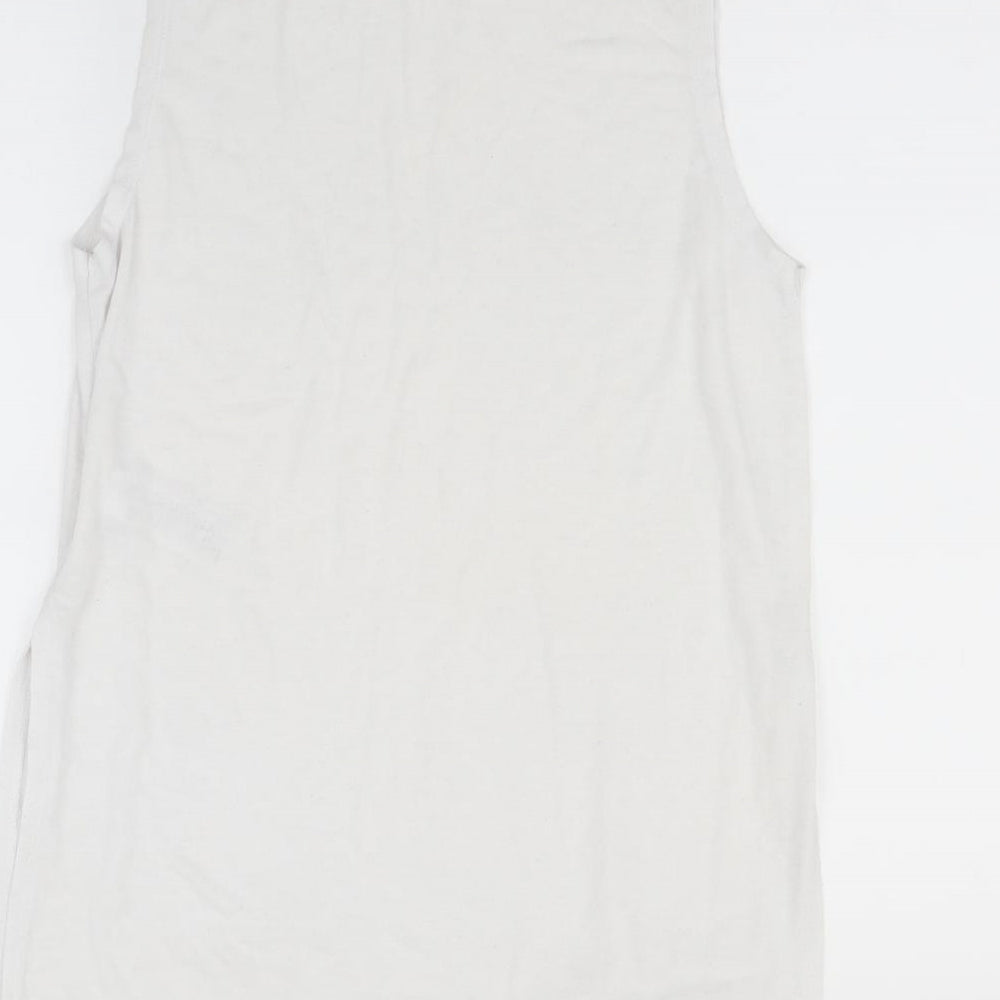New Look Womens White Basic T-Shirt Size 10