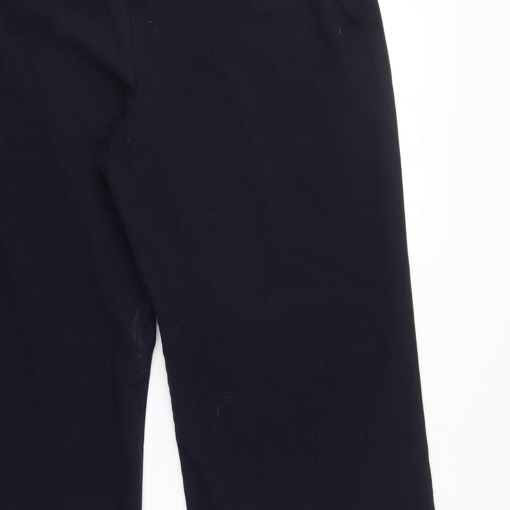 m&s Womens Blue Trousers L29 in