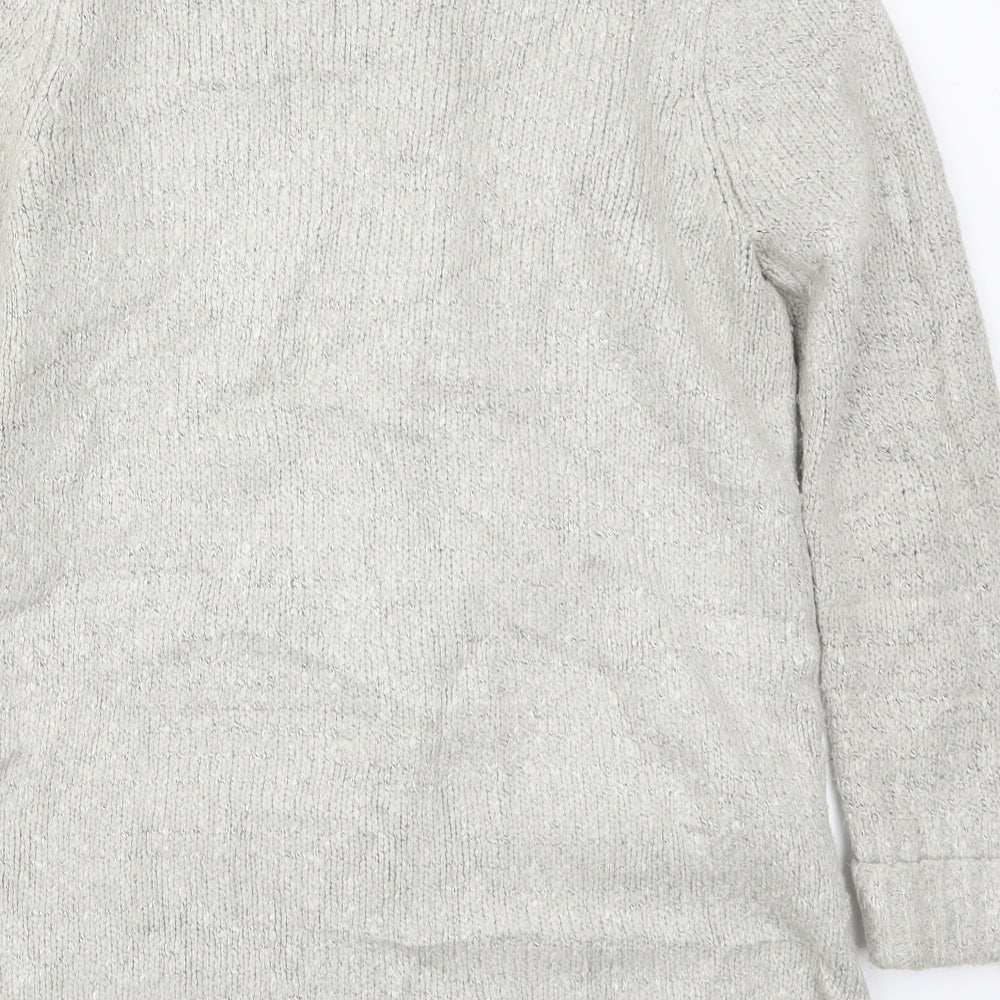 M&Co Womens Beige Knit Cardigan Jumper Size 10