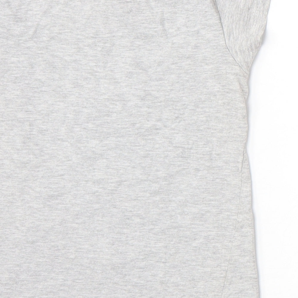 Primark Girls Grey Basic T-Shirt Size 5-6 Years - Happy