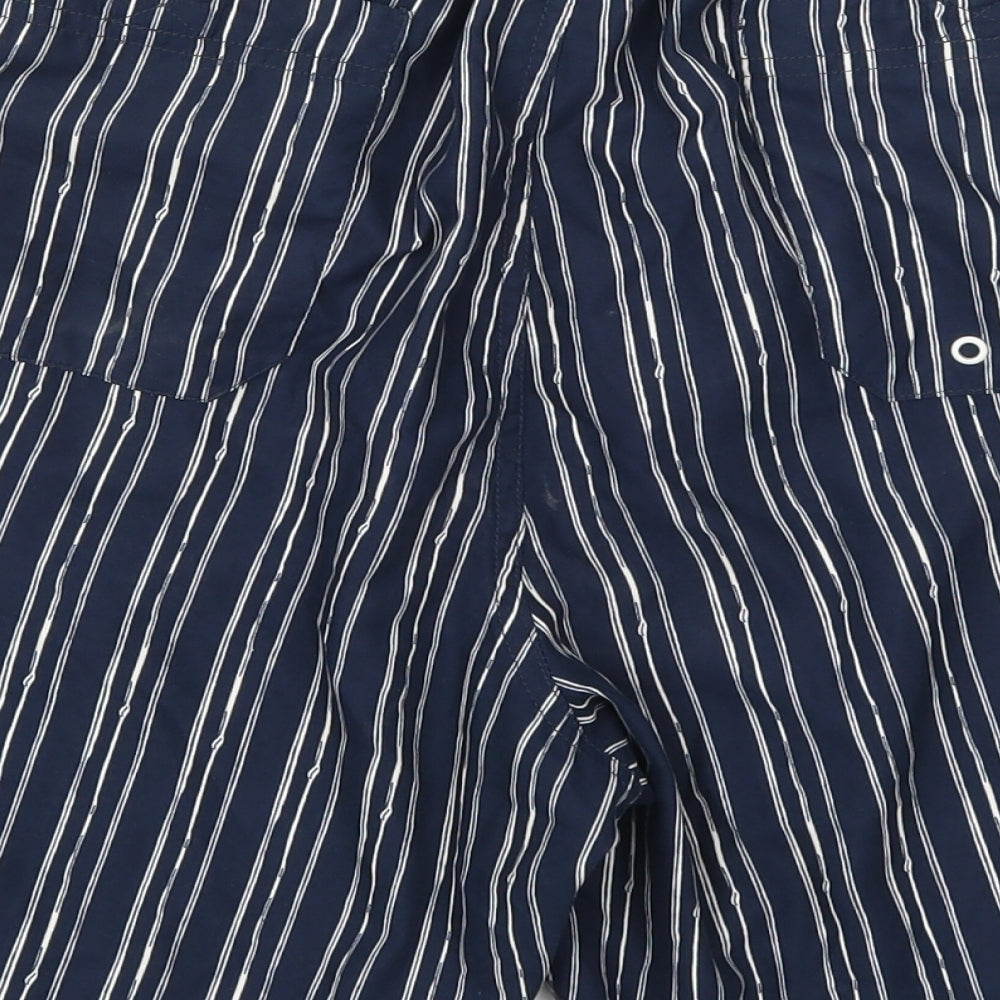 Preworn Mens Blue Striped Athletic Shorts Size 29