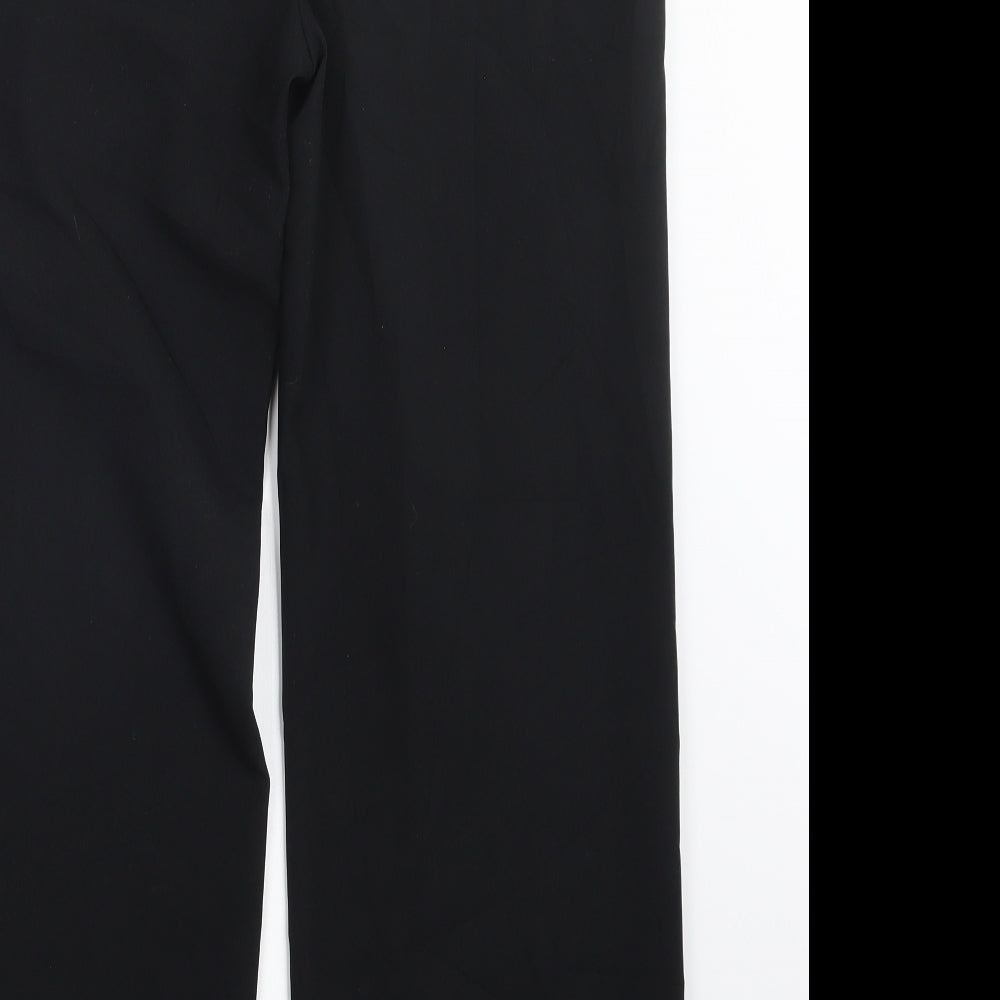 Marks & Spencer Womens Black Trousers Size 12 L28.5 in