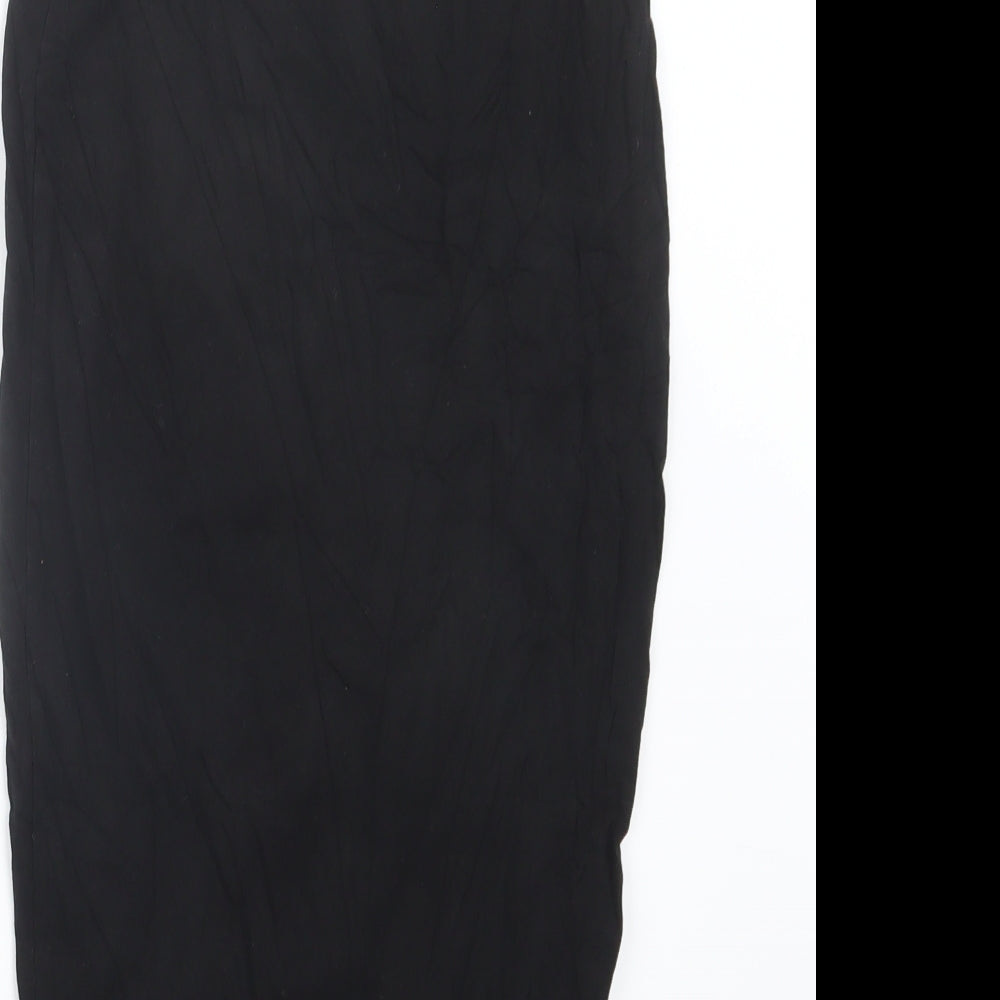 PRETTYLITTLETHING Womens Black Straight & Pencil Skirt Size 8