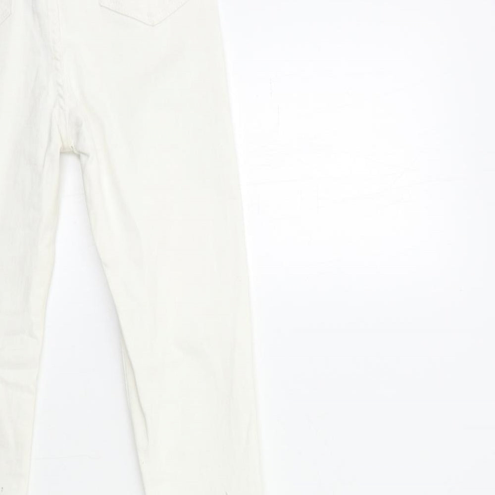 New Look Womens White Denim Skinny Jeans Size 8 L28 in