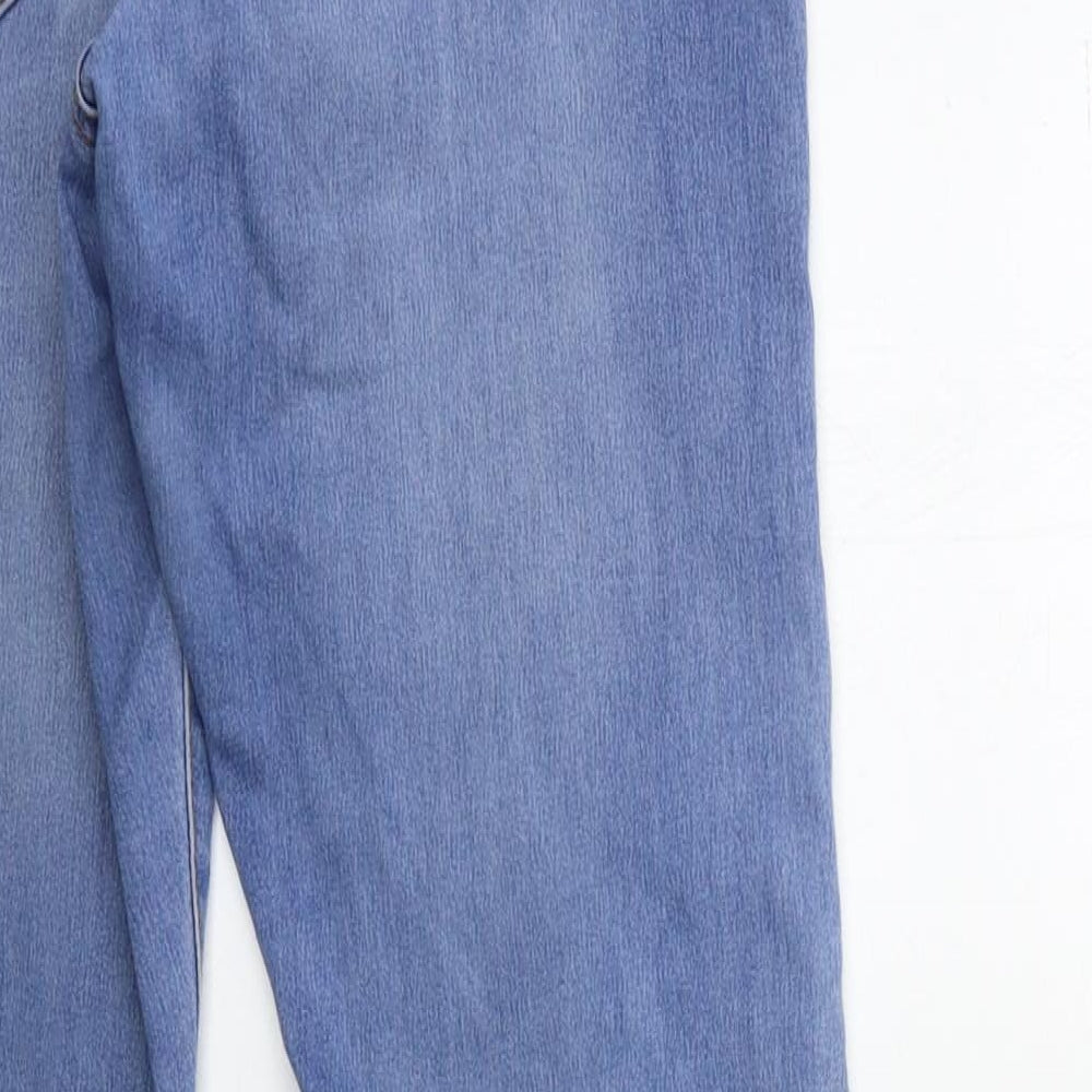 Denim & Co. Womens Blue Denim Skinny Jeans Size 10 L31 in