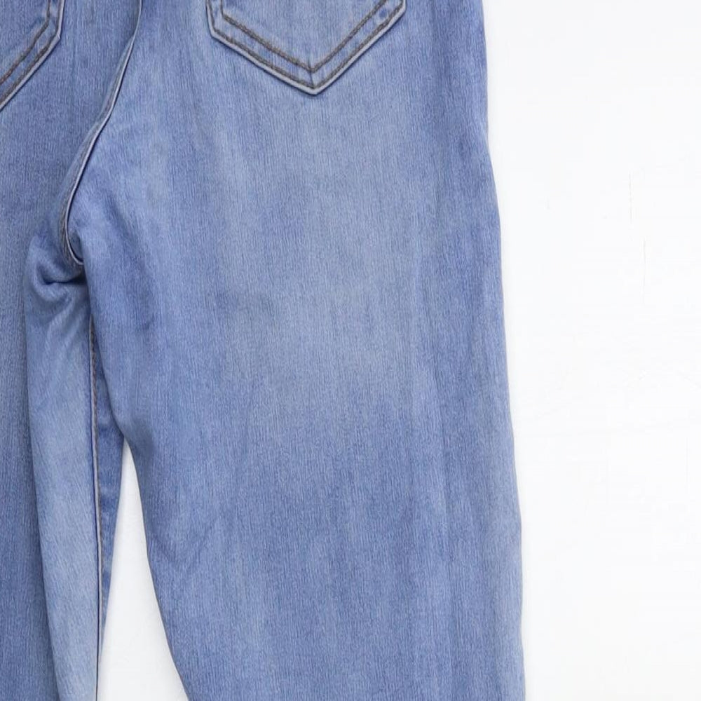 Denim & Co. Womens Blue Denim Skinny Jeans Size 10 L29 in