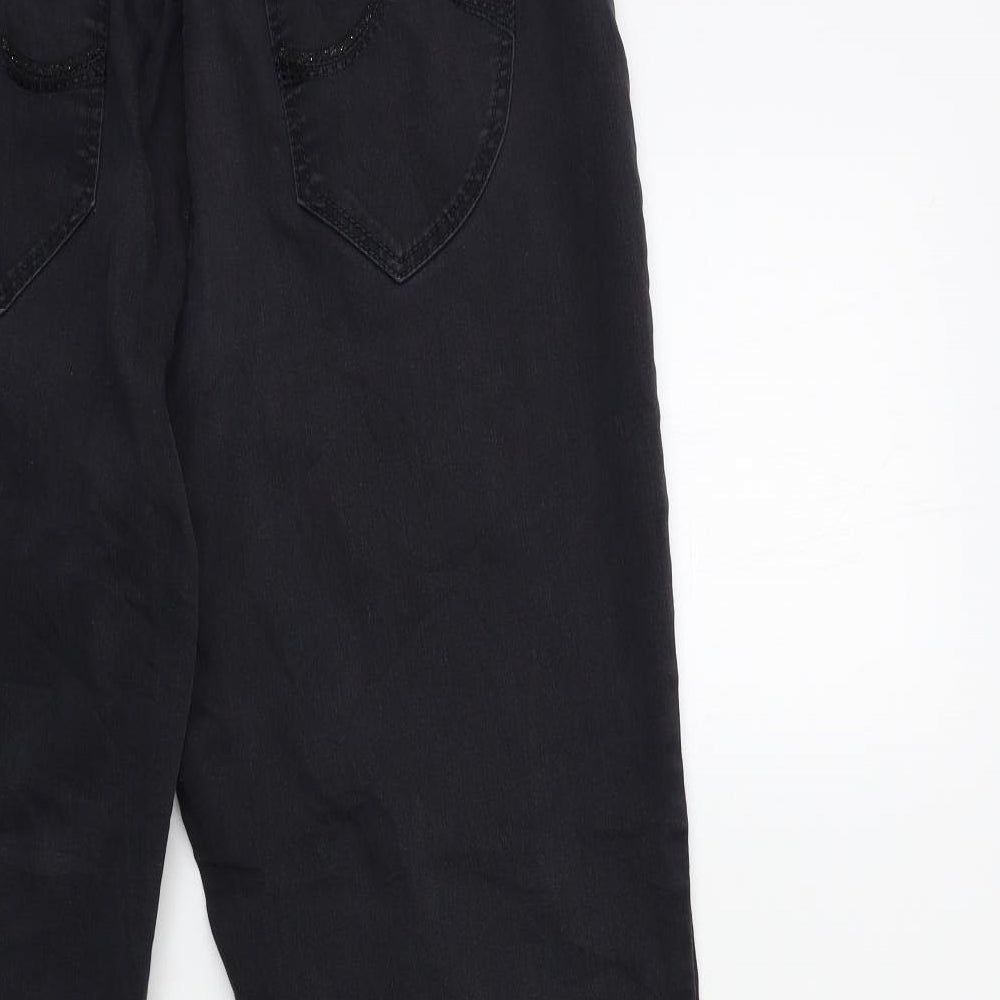 Raphaël Womens Black Denim Straight Jeans Size 38 in L31 in