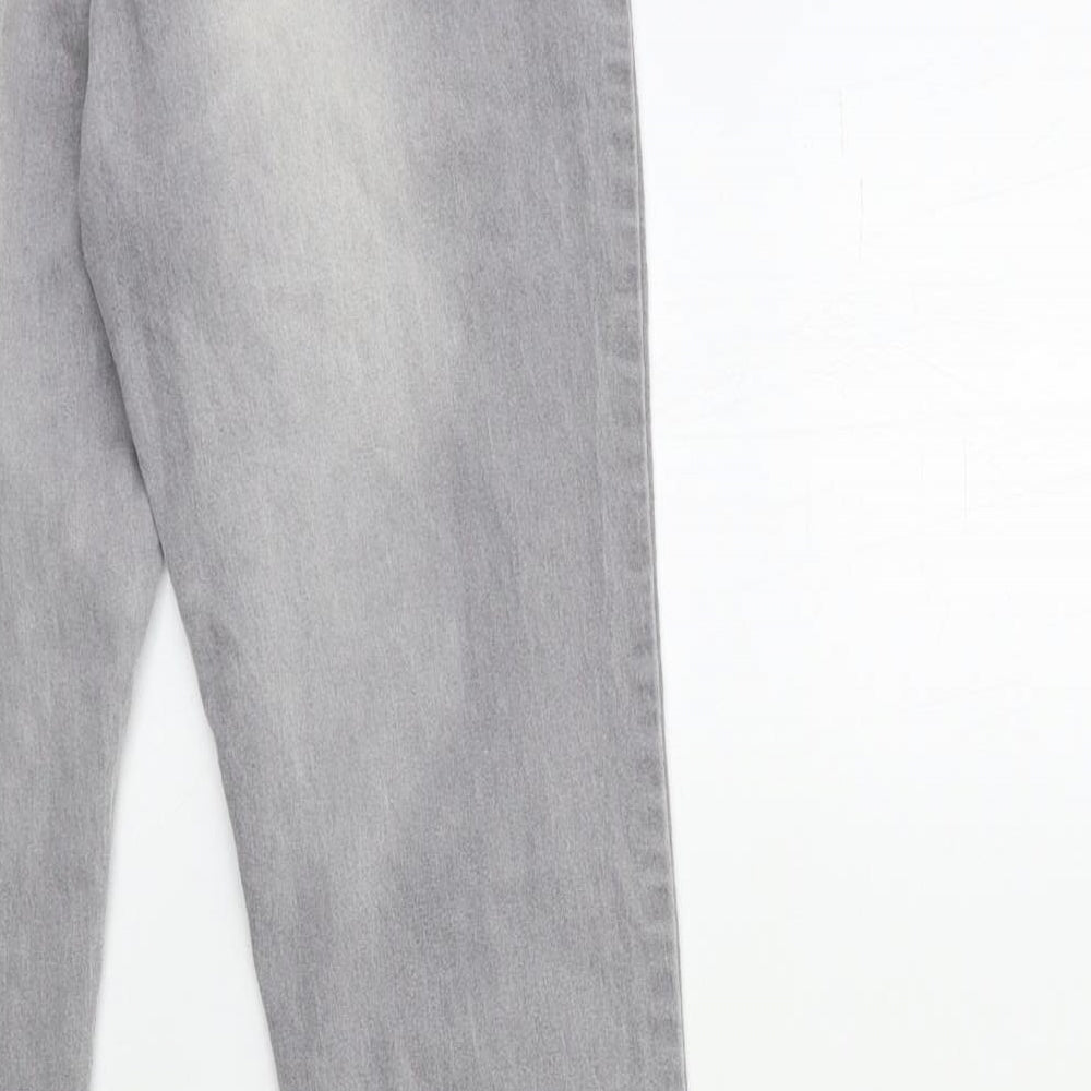 Denim & Co. Womens Grey Denim Skinny Jeans Size 10 L31 in