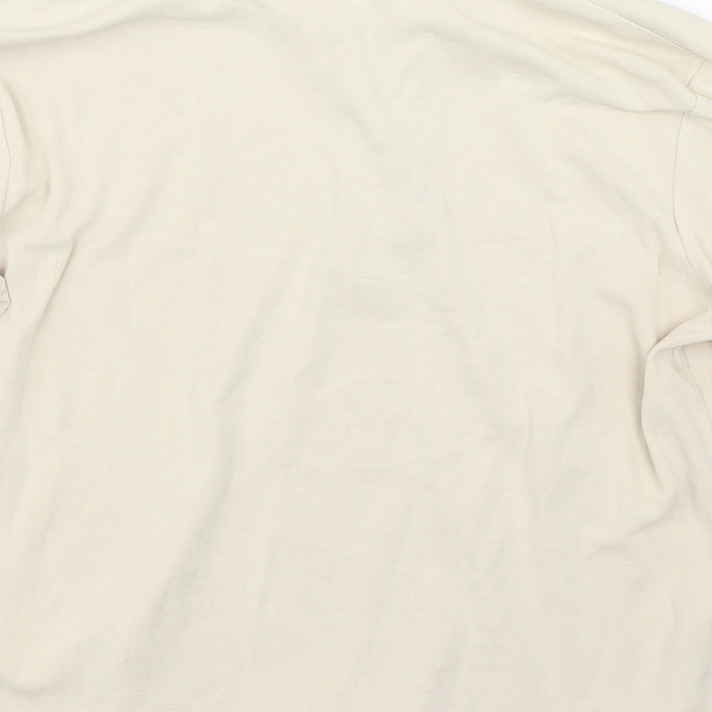 Carolyn Taylor Womens Beige Basic T-Shirt Size L