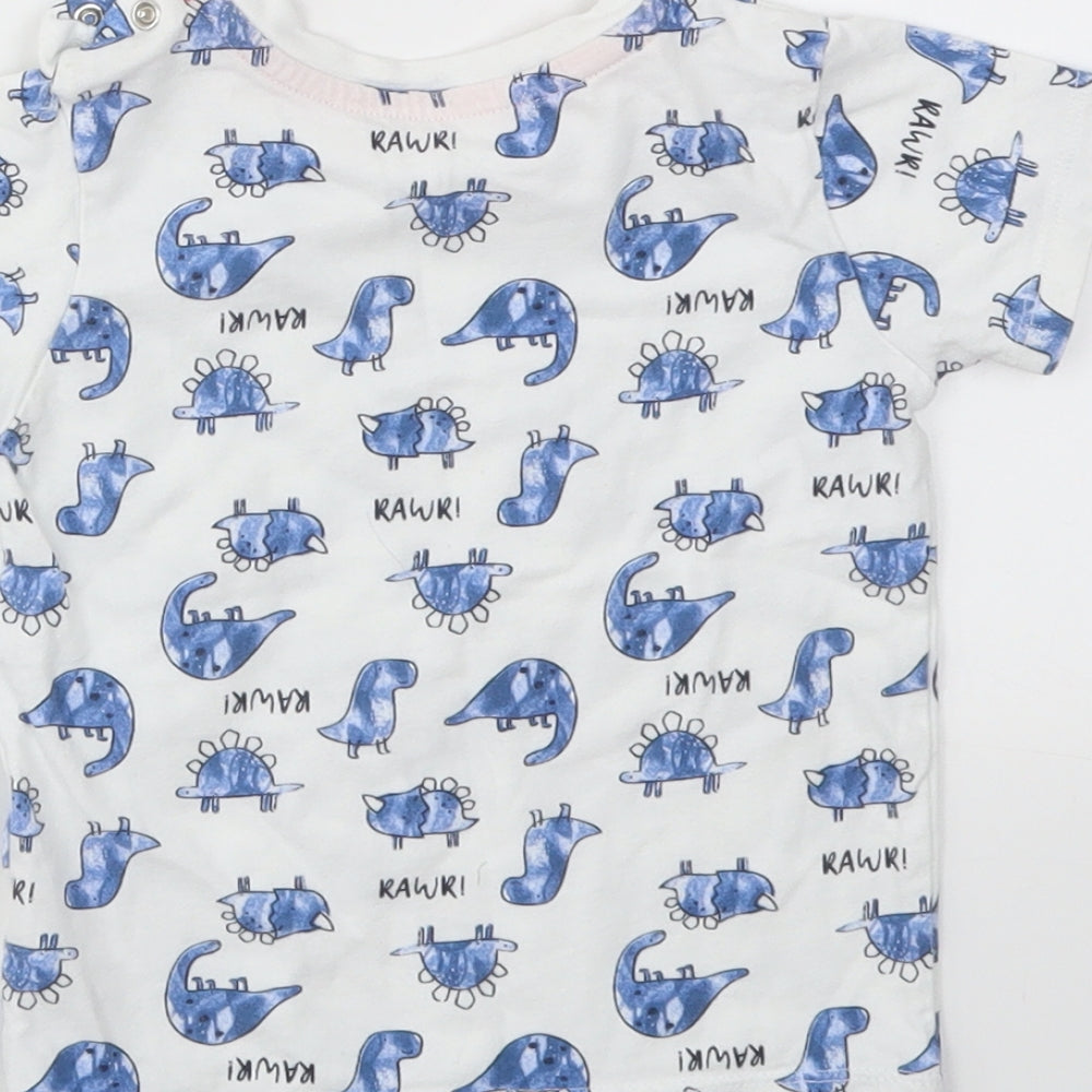 Matalan Boys Multicoloured Animal Print Basic T-Shirt Size 9-12 Months
