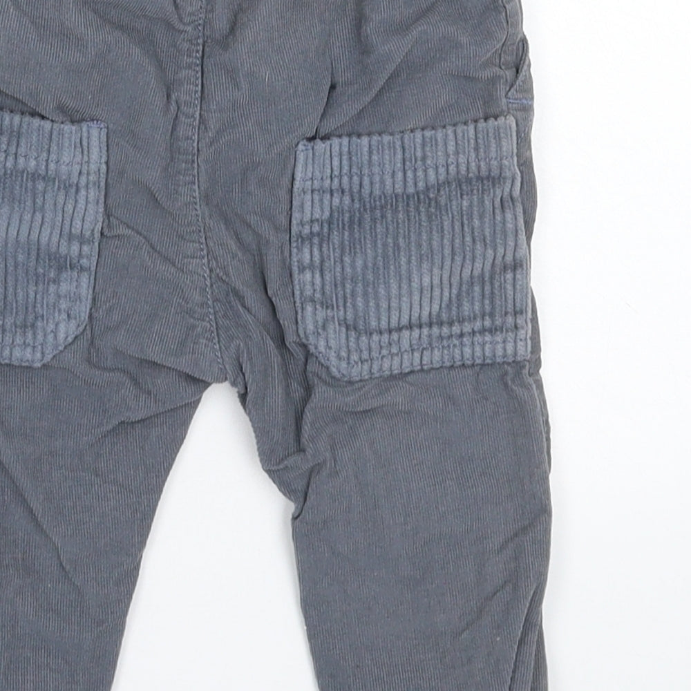 Nutmeg Baby Grey Corduroy Capri Trousers Size 9 Months