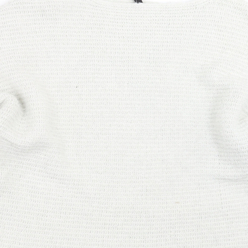 Divided by H&M Womens Ivory Knit Pullover Jumper Size L