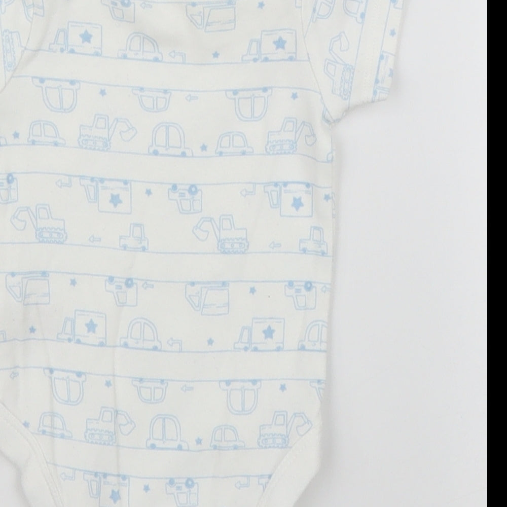 TU Baby White Babygrow One-Piece Size 0-3 Months