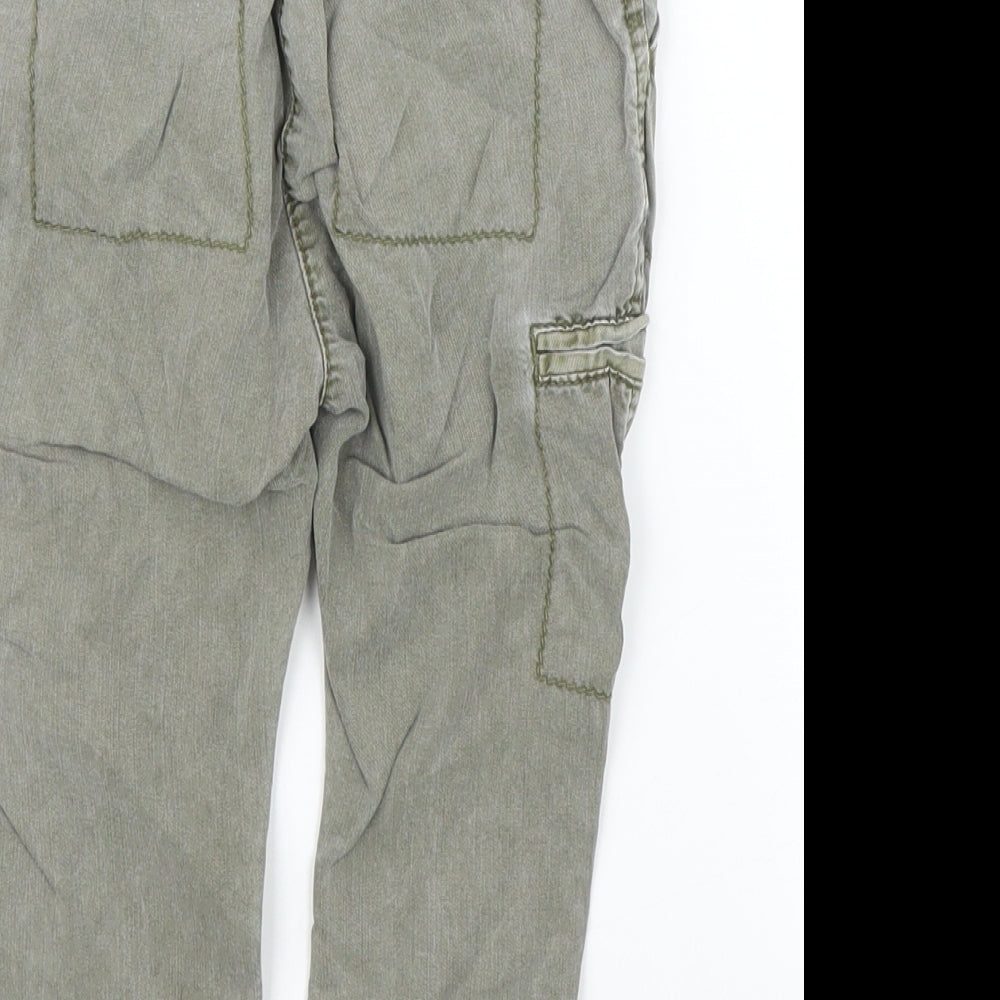 NEXT Girls Green Floral Cargo Jeans Size 12 Months
