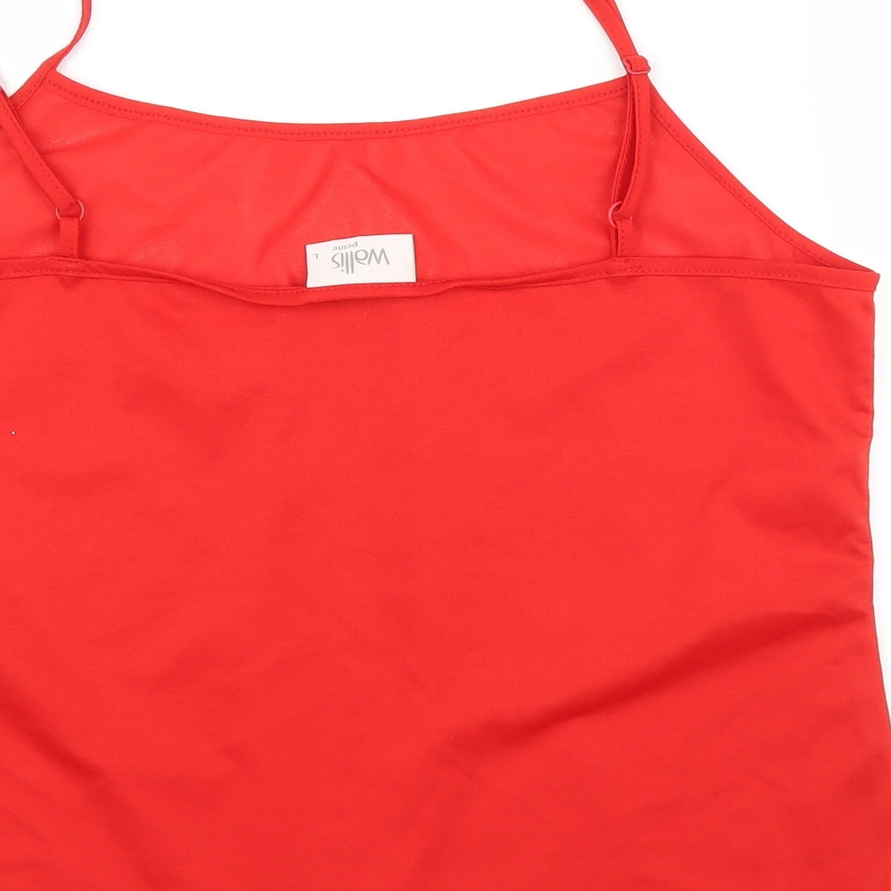 Wallis Womens Red Camisole Blouse Size L