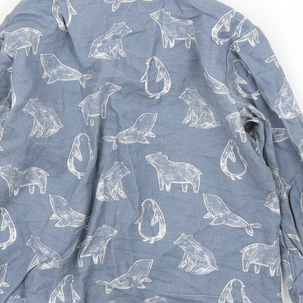 TU Baby Blue Basic Button-Up Size 18-24 Months