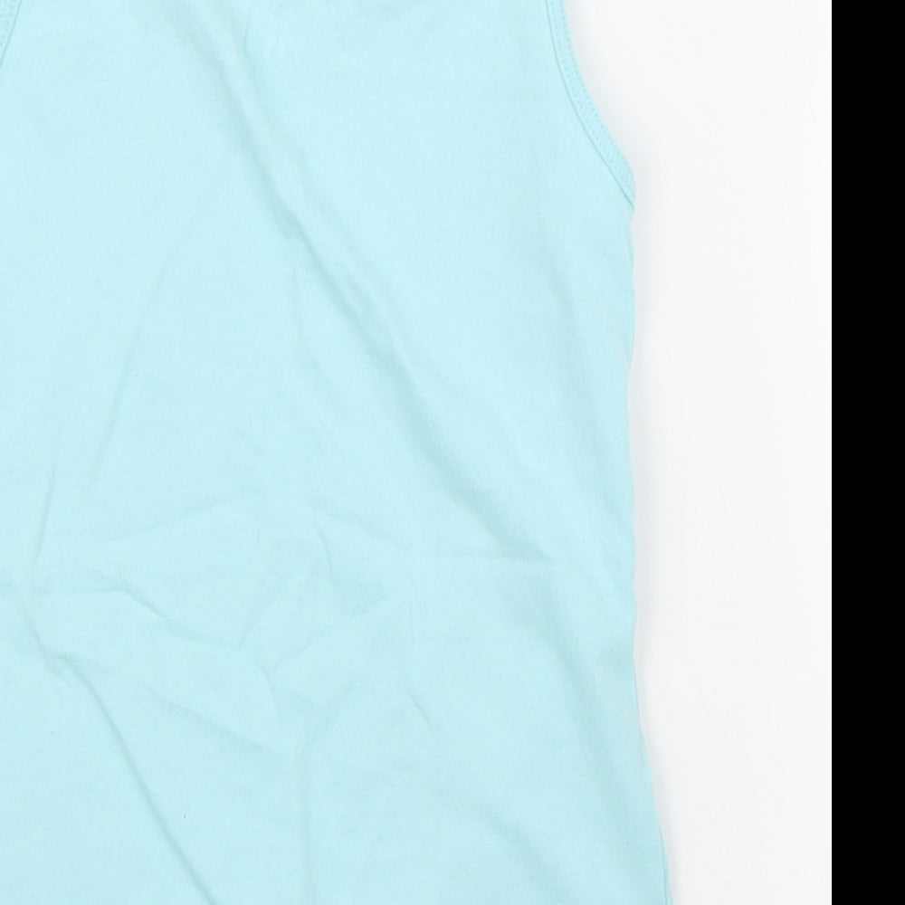 Primark Girls Blue Basic Tank Size 7 Years